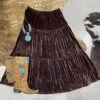 Bison Brown Velvet Skirt- Double D -Fashion Clothing Shop 44FE7273 1B23 494C BAC6 8216AB9B8180 1 105 c 1