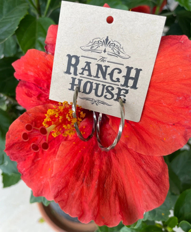 Silver Twisted Hoops 3 Silver Twisted Hoops