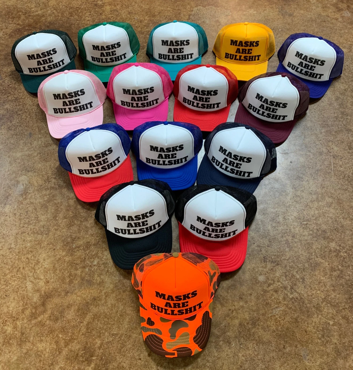 Masks Are Bullsh*t Trucker Hat 3 Masks Are Bullsh*t Trucker Hat