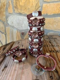 Studded Leather Bracelets -Fashion Clothing Shop IMG 0417 2
