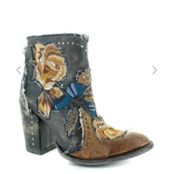 Old Gringo Carla Floral Bootie - Denim Blue 10 Old Gringo Carla Floral Bootie - Denim Blue -Fashion Clothing Shop IMG 0421