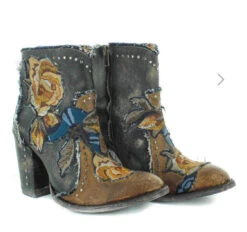 Old Gringo Carla Floral Bootie - Denim Blue 11 Old Gringo Carla Floral Bootie - Denim Blue -Fashion Clothing Shop IMG 0422