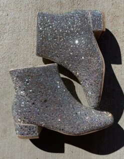 Rhinestone Cady Bitty Bling Boot - Children's Shoe By Betsey Johnson -Fashion Clothing Shop IMG 2169