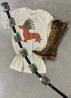 Barbosa Feathered Turquoise Belt