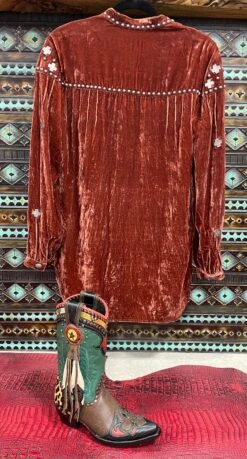 Rustic Cross Velvet Shirt By Double D -Fashion Clothing Shop IMG 2426