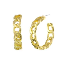 Mia Gold Hoop Earring-Nikki Smith