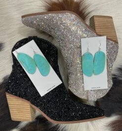 Turquoise Slab Earrings