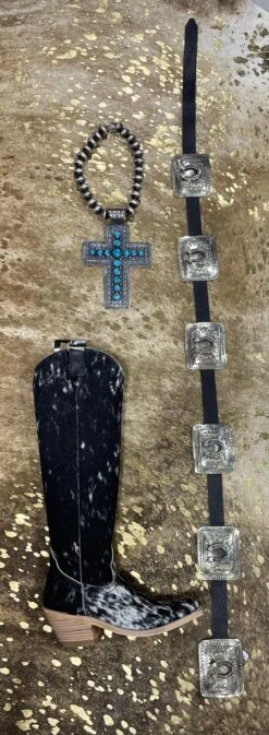 Barbosa Silver Horseshoe Belt -Fashion Clothing Shop IMG 3465