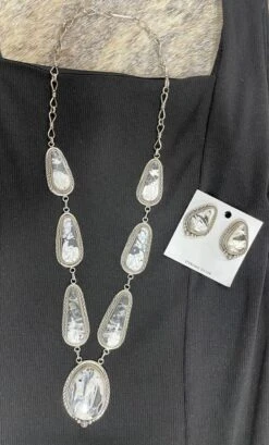 White Buffalo Turquoise Set