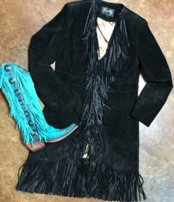 Scully Suede Fringe Knee Coat -Fashion Clothing Shop IMG 4756 bc443369 147f 4db1 8825 0642df0e7833