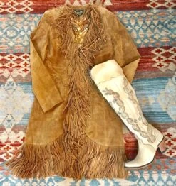 Scully Suede Fringe Knee Coat -Fashion Clothing Shop IMG 6849