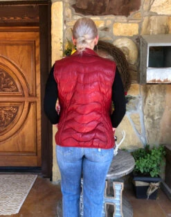 Scully Ribbed Leather Vest -Fashion Clothing Shop IMG 6924 2