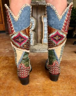 Old Gringo Blowout Boot - Blue -Fashion Clothing Shop IMG 6989 8560f41d d0b2 49e5 b4c5 d9b9492fb2be
