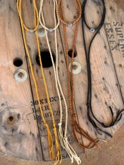 Deerskin Concho Wrap Necklace 7 Deerskin Concho Wrap Necklace -Fashion Clothing Shop IMG 8417