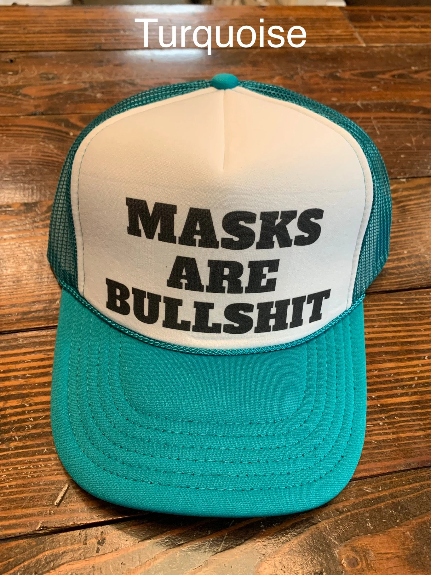 Masks Are Bullsh*t Trucker Hat 4 Masks Are Bullsh*t Trucker Hat - Image 2