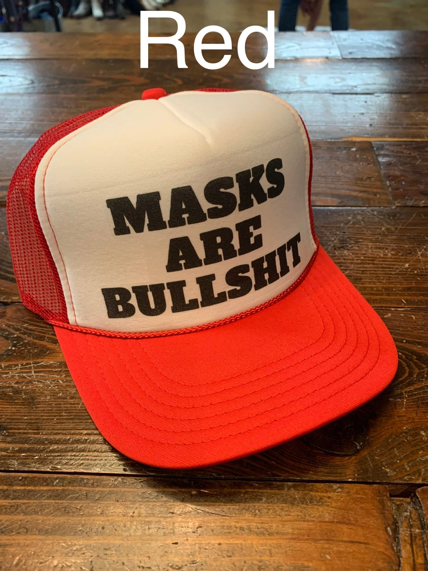 Masks Are Bullsh*t Trucker Hat 14 Masks Are Bullsh*t Trucker Hat - Image 12