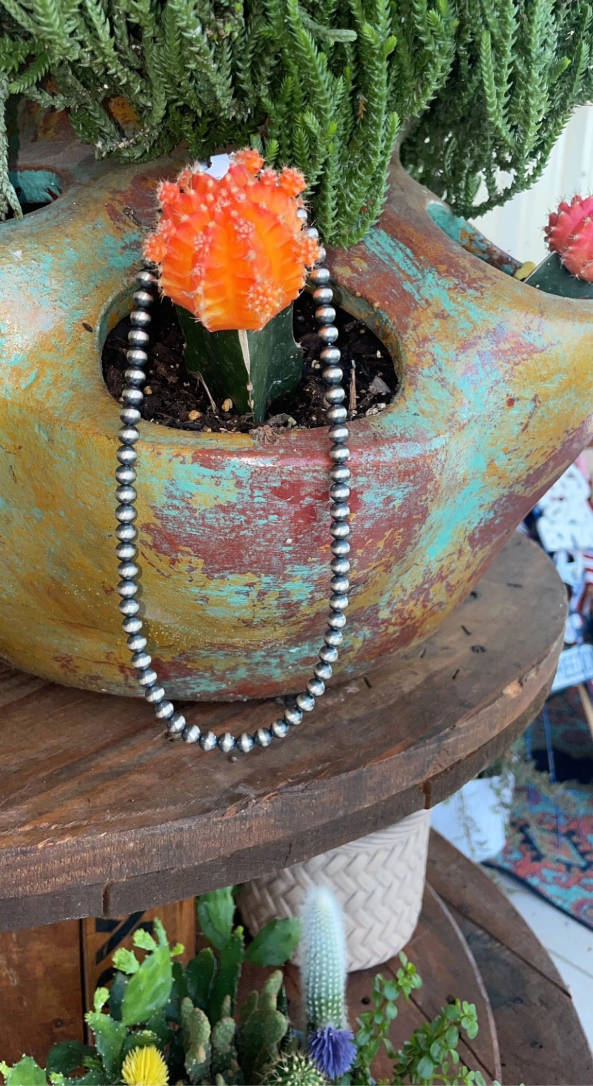 Silver Pearl Necklace 3 Silver Pearl Necklace