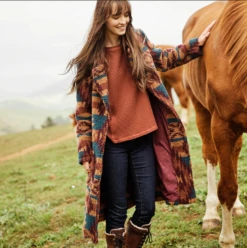 Katharine Sherpa Long Duster