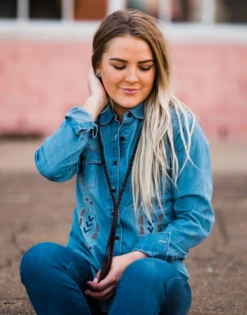 The Braided Bandit Leather Tassel Necklace - Medium Length -Fashion Clothing Shop Screen Shot 2019 10 29 at 1.51.46 PM