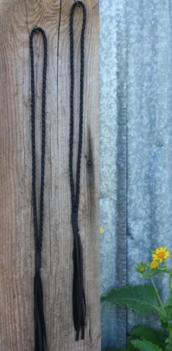 The Braided Bandit Leather Tassel Necklace - Medium Length -Fashion Clothing Shop Screen Shot 2019 10 29 at 1.52.20 PM