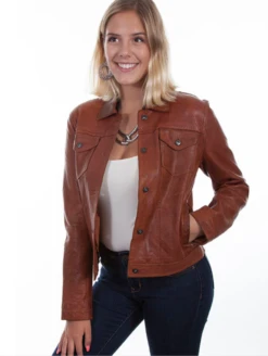 Scully Leather Brown Bomber Jacket
