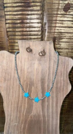 Star Spangled Navajo Pearl Necklace