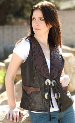 Wild Wild West Tooled Vest